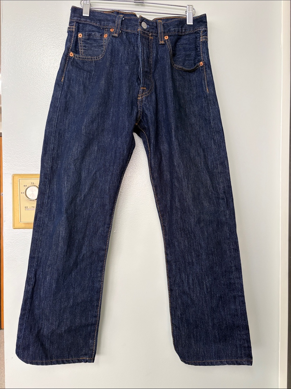 Levi’s 501 Men's Dark Blue Straight Leg Jeans
